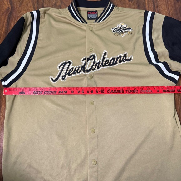 FUBU Tan and Black Bomber Jacket - Picture 6 of 7